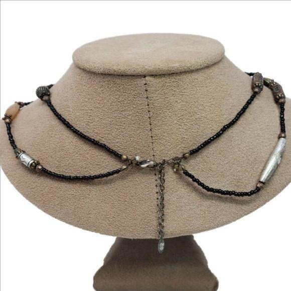 ESMOR Dual Strand Beaded Necklace - Picture 7 of 8